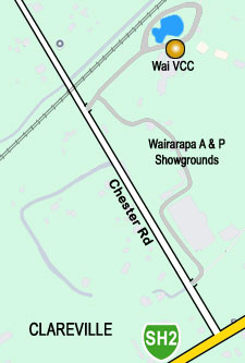 Wairarapa Vintage Car Club map